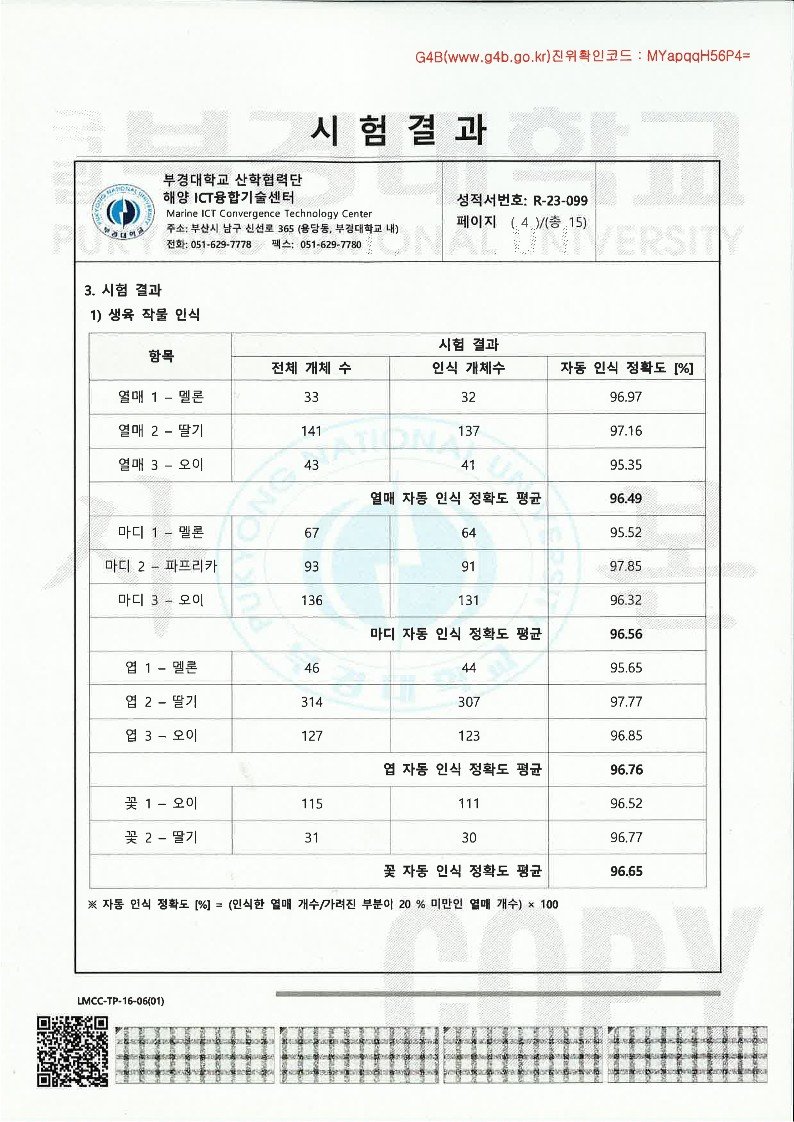 이즈센스 시험성적서 이미지 4